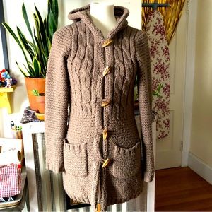 BCBGMaxAzria Greige 5-Button Cardigan Sweater